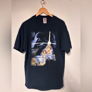 Vintage Family Guy Star Wars Spoof Mens Black T-shirt XL 2007